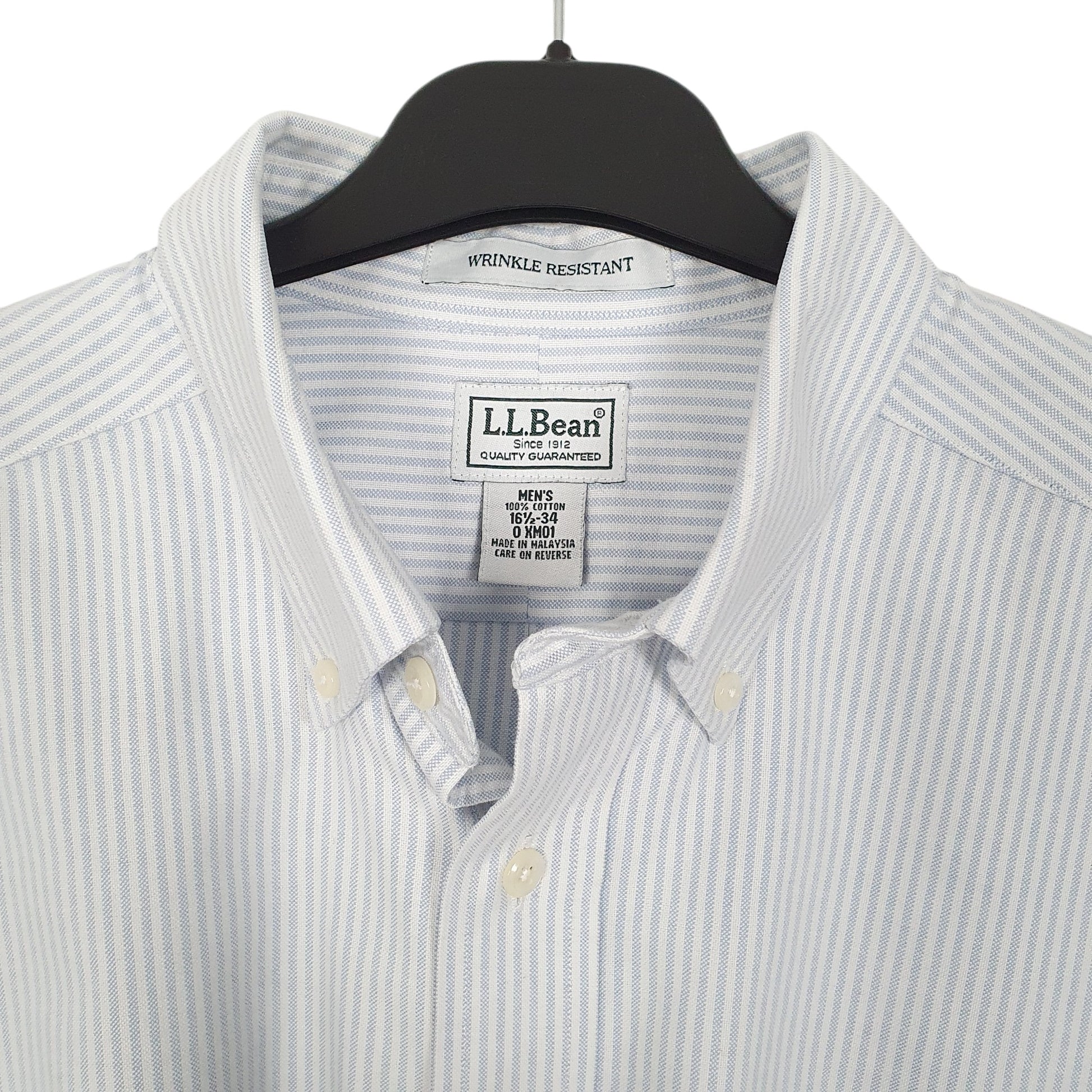 Mens Blue L.L.Bean  Long Sleeve Shirt