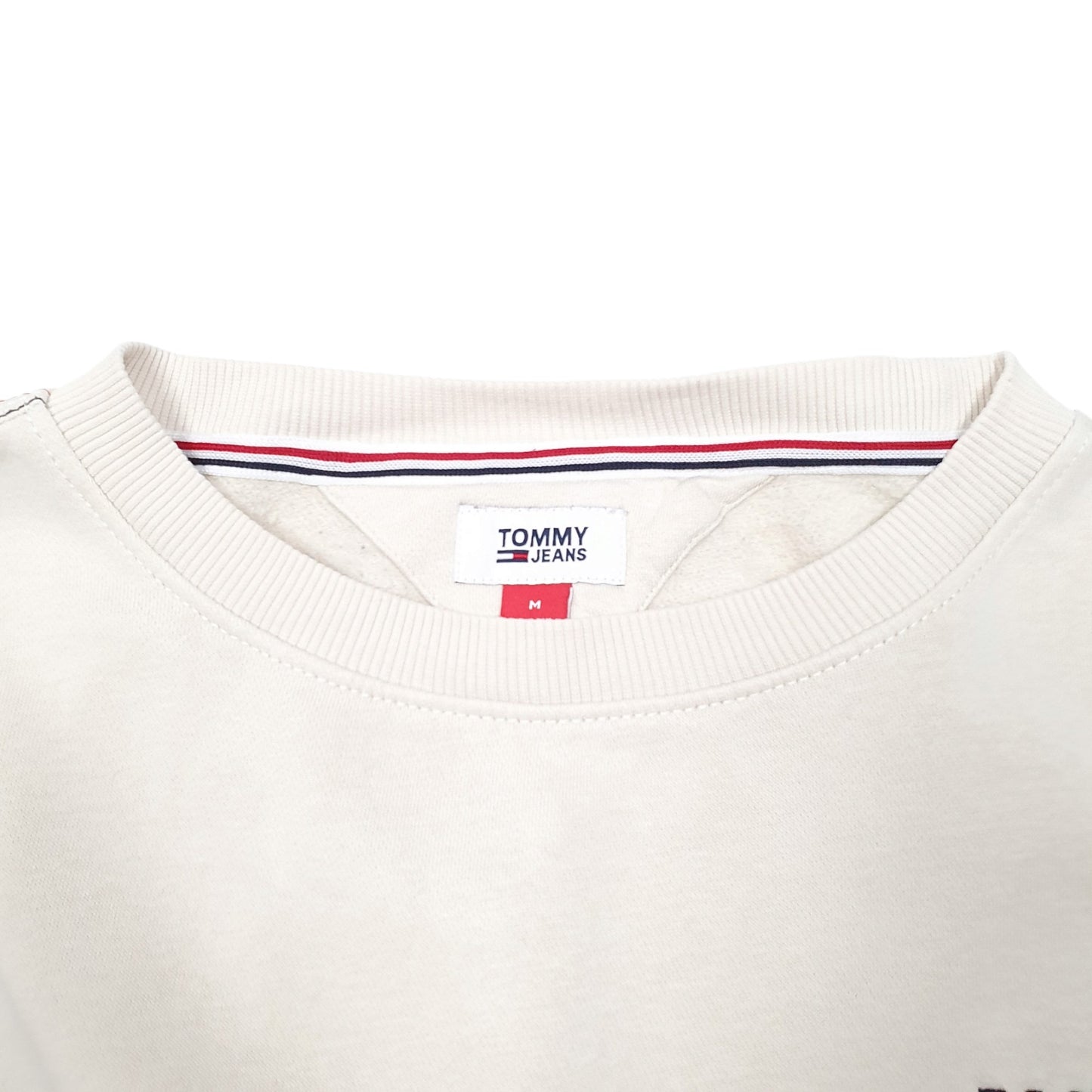 Womens Cream Tommy Hilfiger Jeans Crewneck Jumper