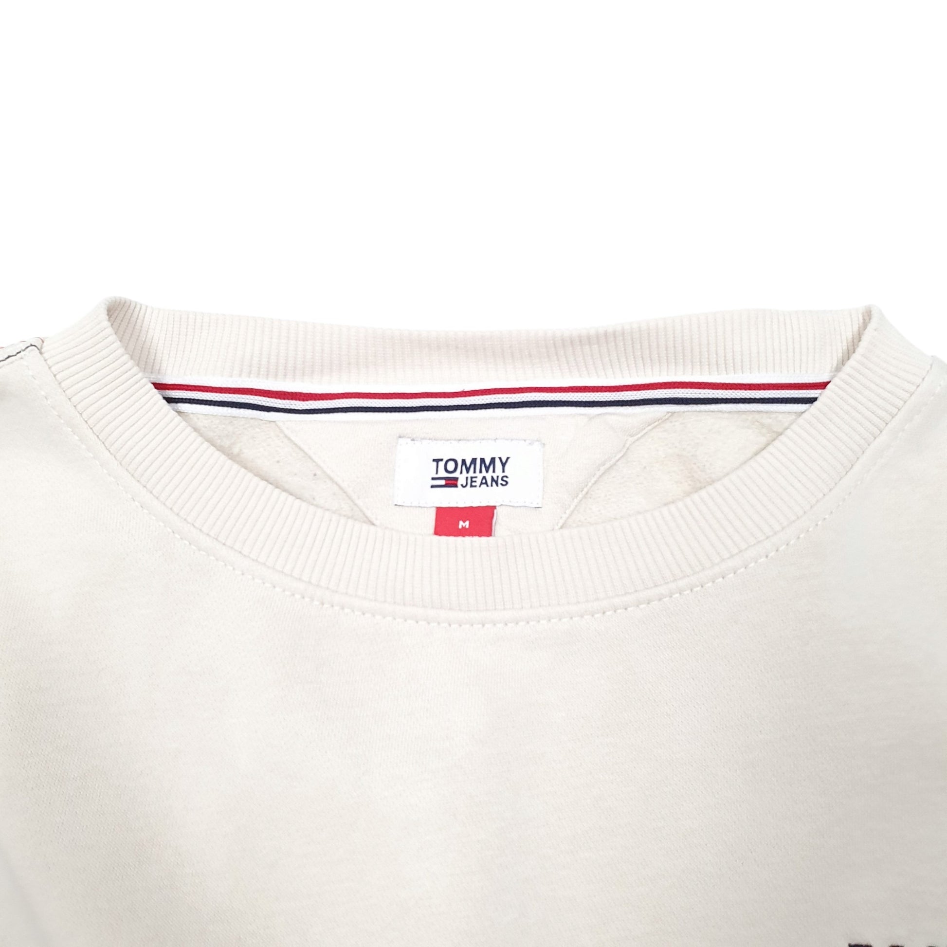 Womens Cream Tommy Hilfiger Jeans Crewneck Jumper