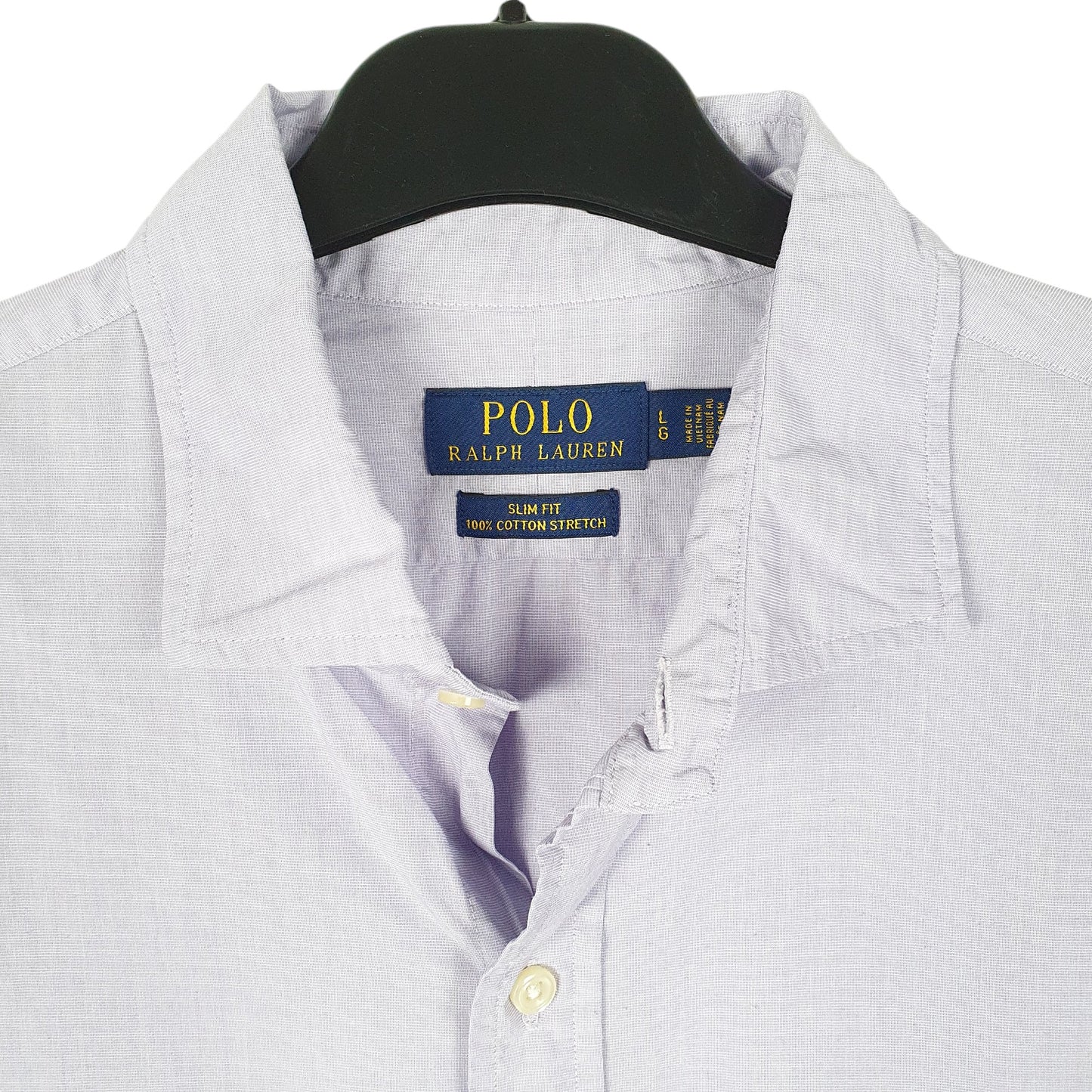 Mens Lilac Ralph Lauren Stretch Long Sleeve Shirt