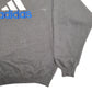 Mens Grey Adidas Spellout Vintage 90's Crewneck Jumper