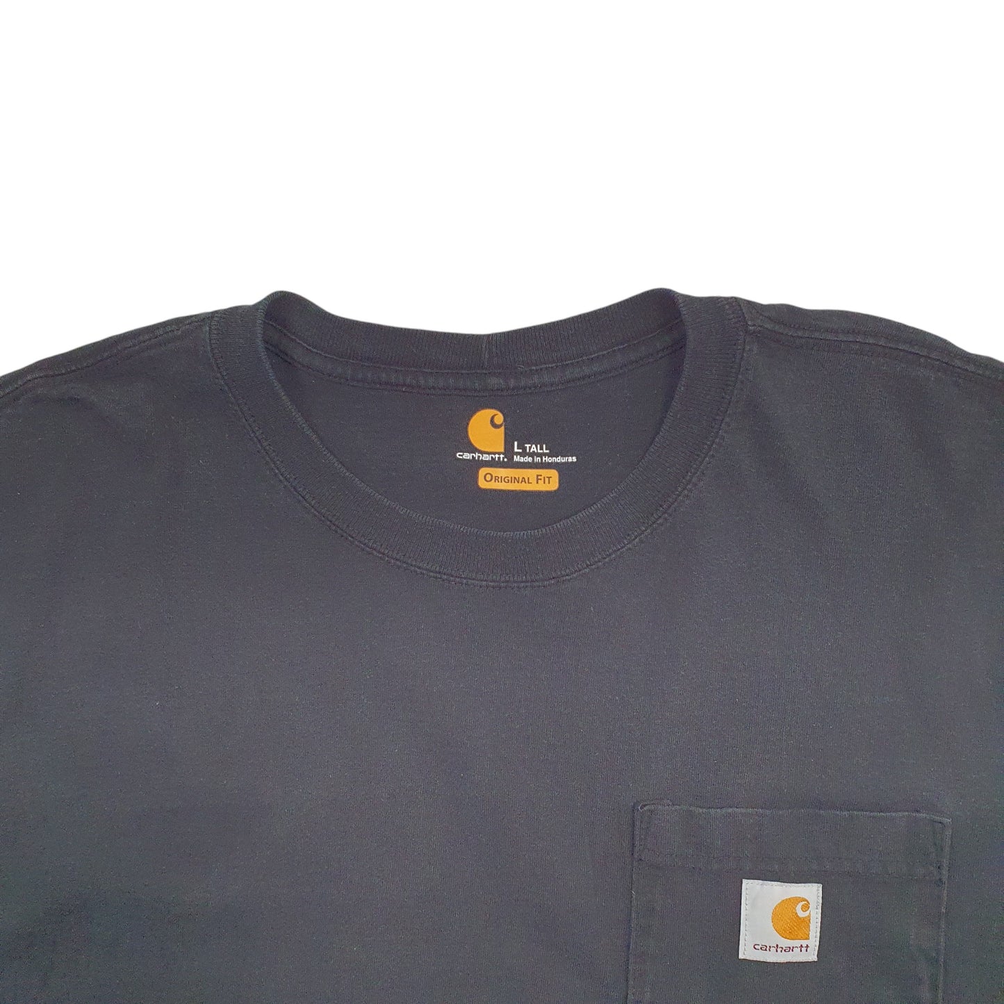 Mens Black Carhartt  Long Sleeve T Shirt