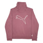 Womens Burgundy Puma  Turtle Neck Jumper