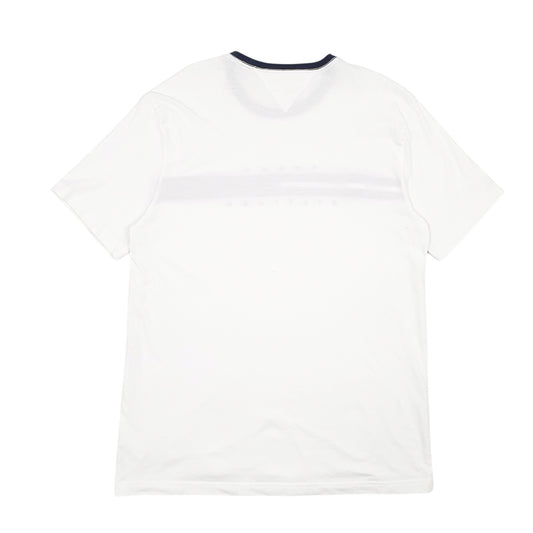 Mens White Tommy Hilfiger Spellout Short Sleeve T Shirt