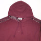 Womens Burgundy Adidas Croptop Hoodie Jumper