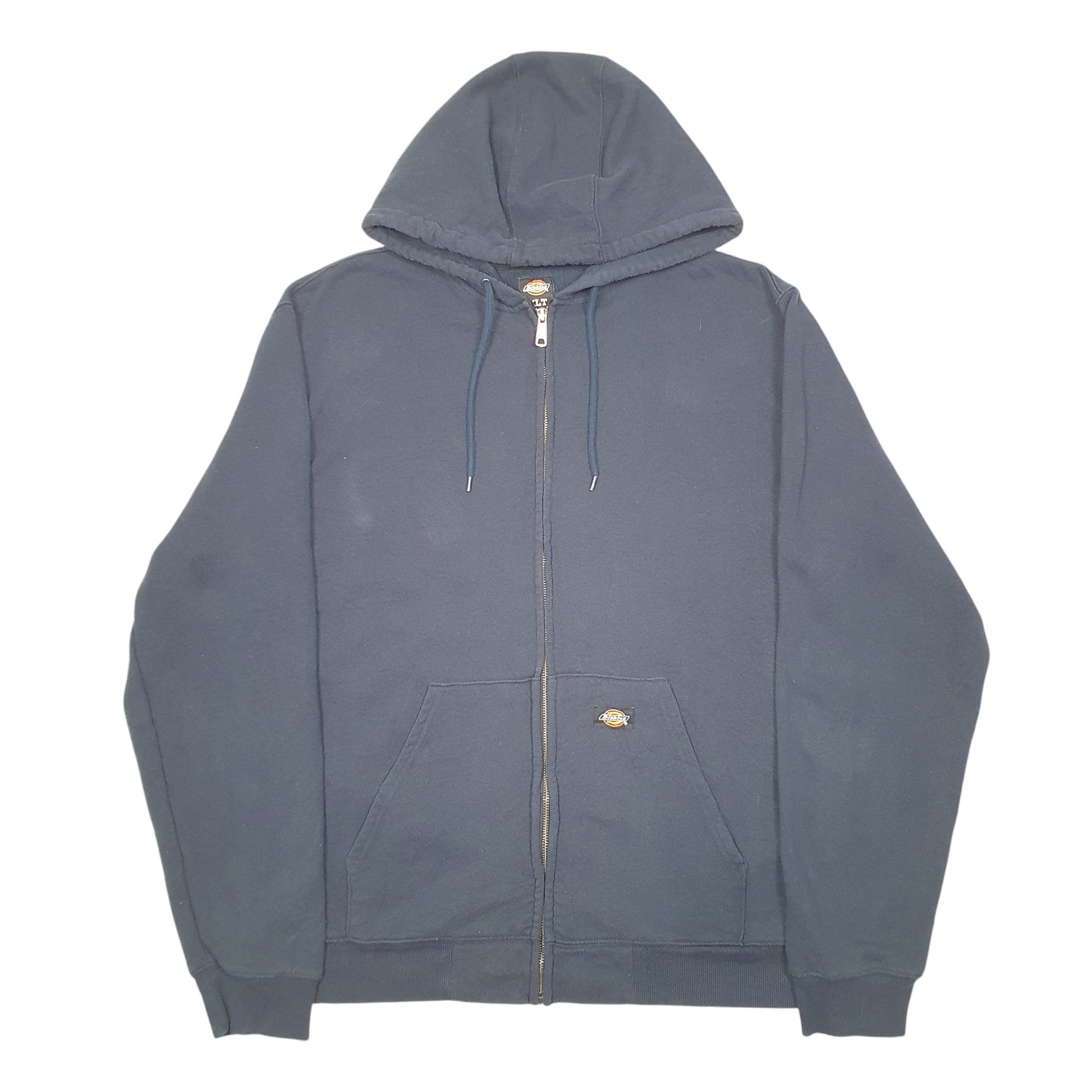 Mens Navy Dickies Hoodie Full Zip Jumper
