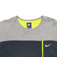 Mens Grey Nike Spellout Crewneck Jumper