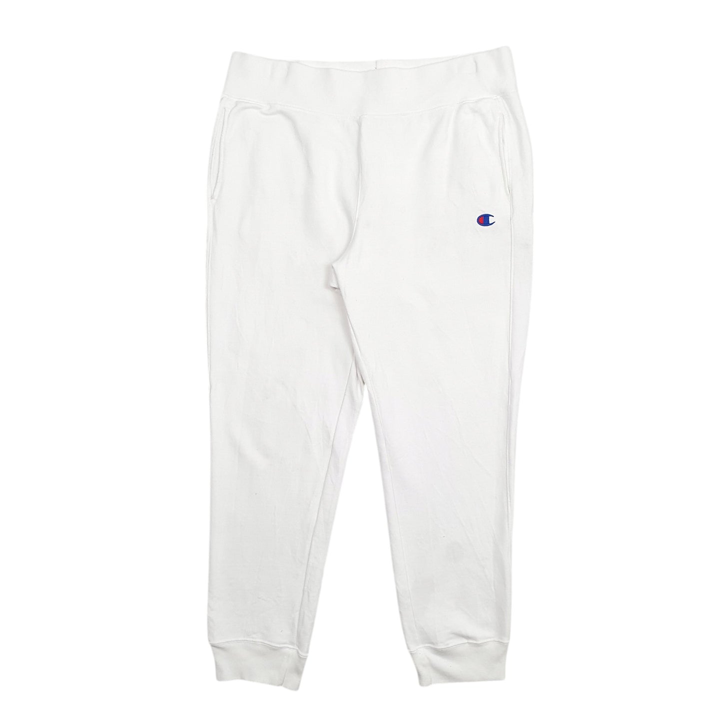 Mens White Champion  Jogger Trousers