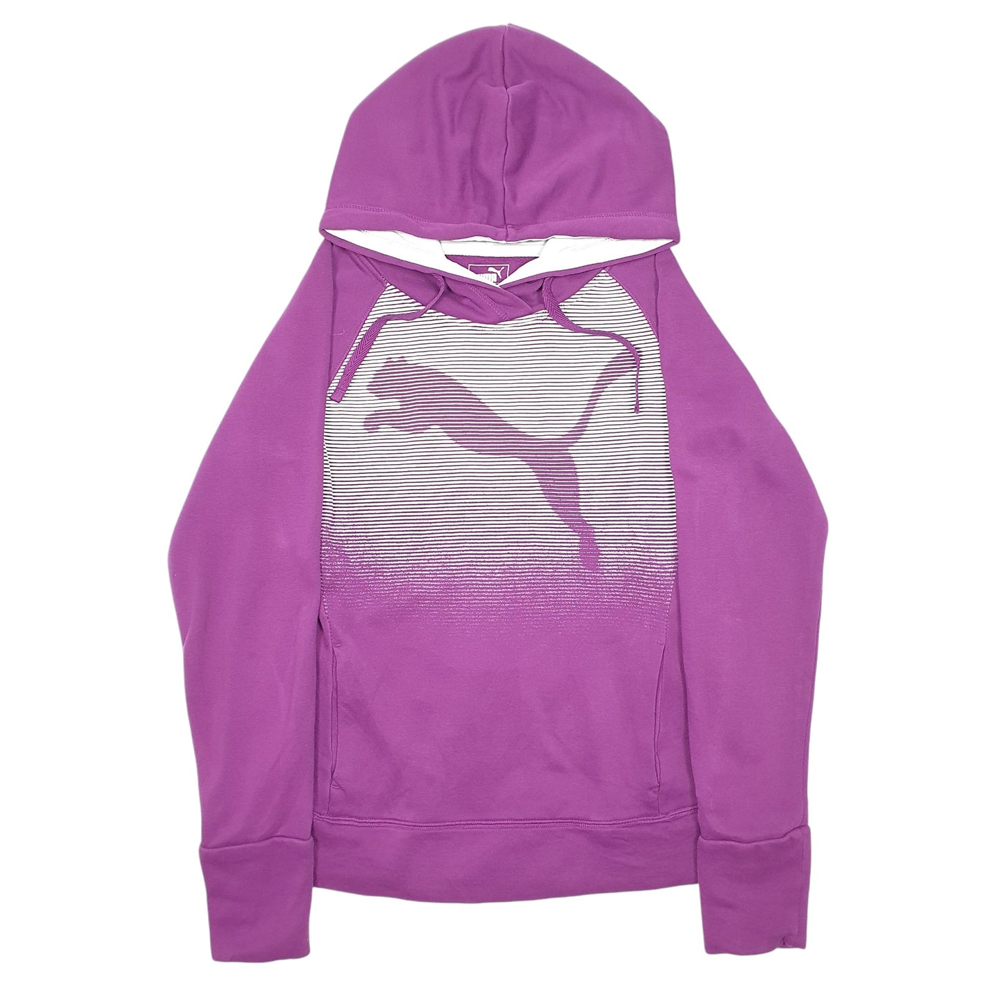 Womens Purple Puma Active Gym Workout Hoodie Jumper
