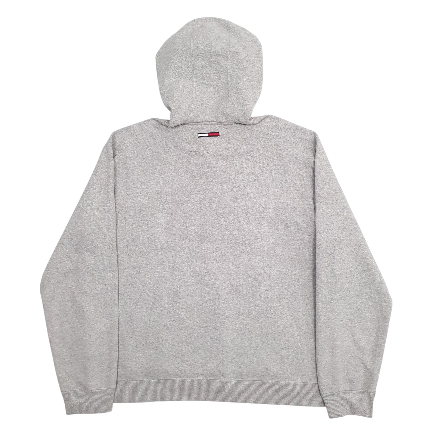 Mens Grey Tommy Hilfiger Spellout Hoodie Jumper