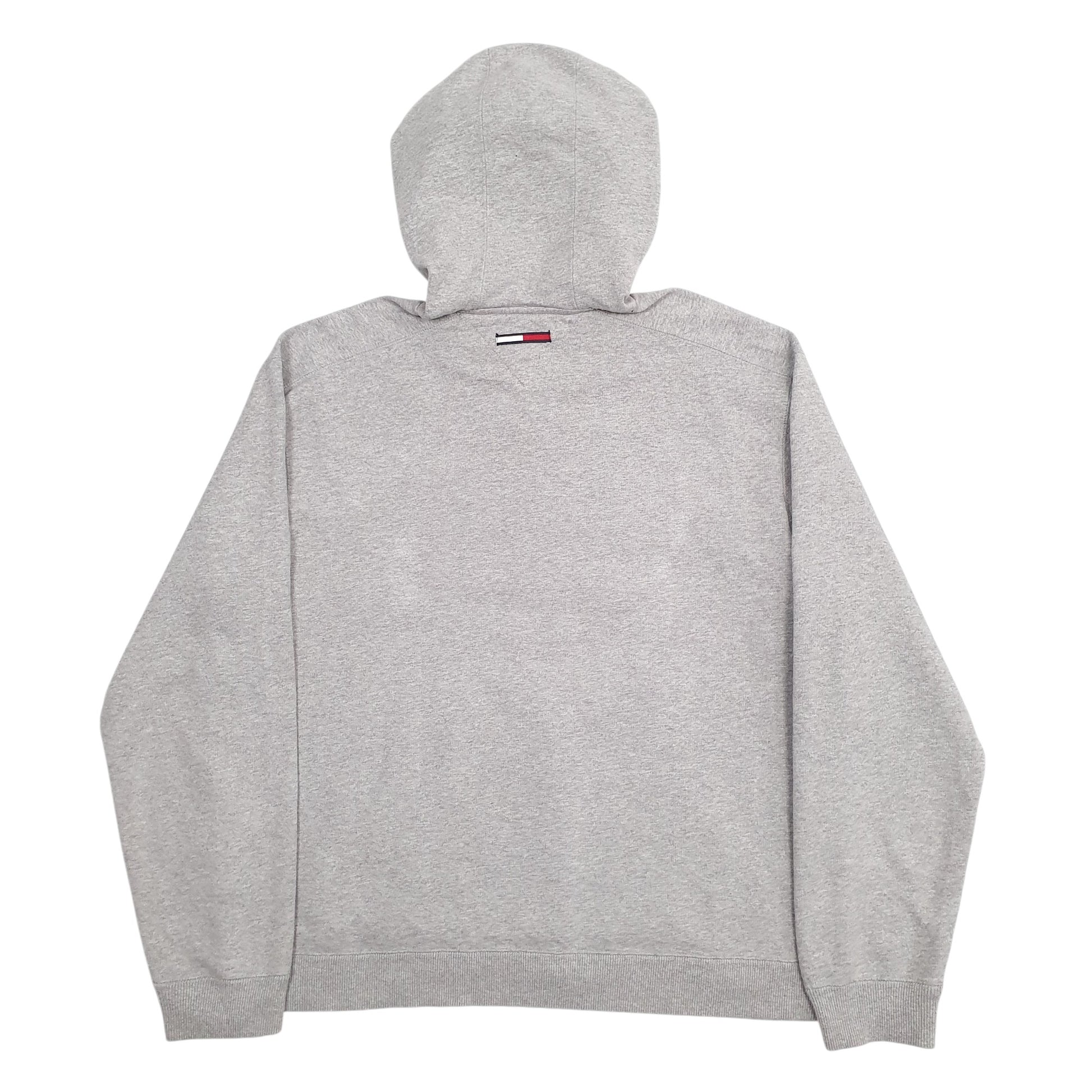 Mens Grey Tommy Hilfiger Spellout Hoodie Jumper