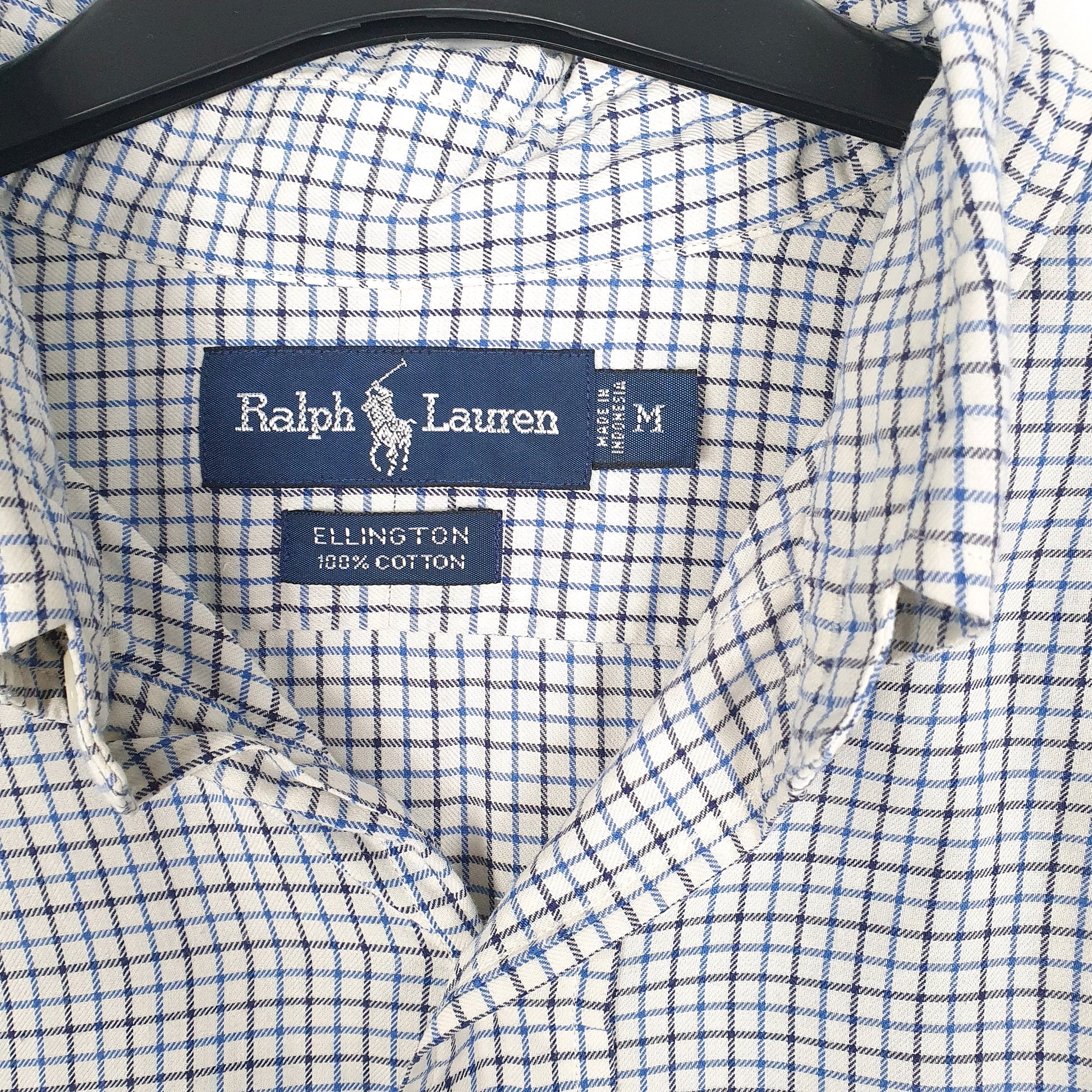 Mens White Polo Ralph Lauren Ellington Long Sleeve Shirt