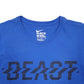 Mens Blue Nike Beast Spellout Short Sleeve T Shirt
