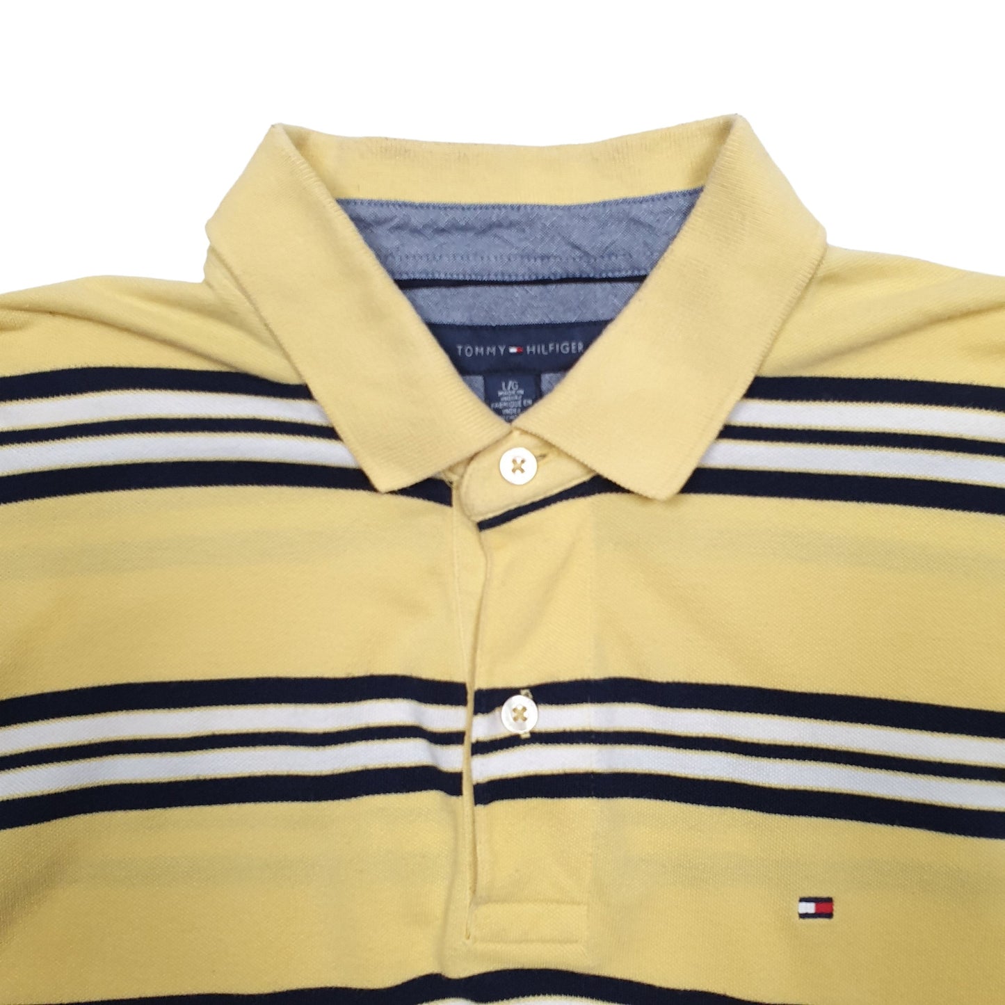 Mens Yellow Tommy Hilfiger  Short Sleeve Polo Shirt