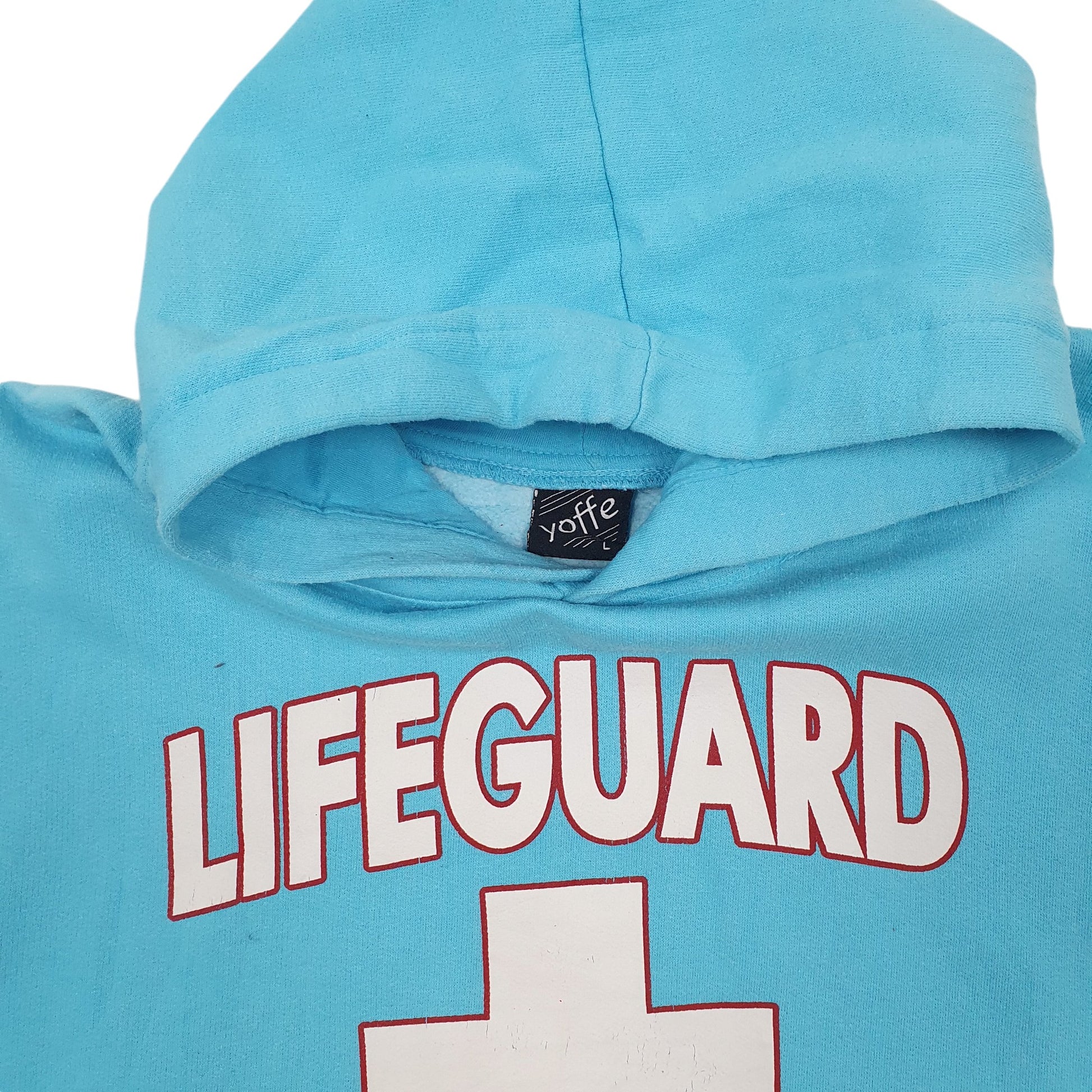 Mens Blue Yoffe Lifeguard Virginia Beach Hoodie Jumper
