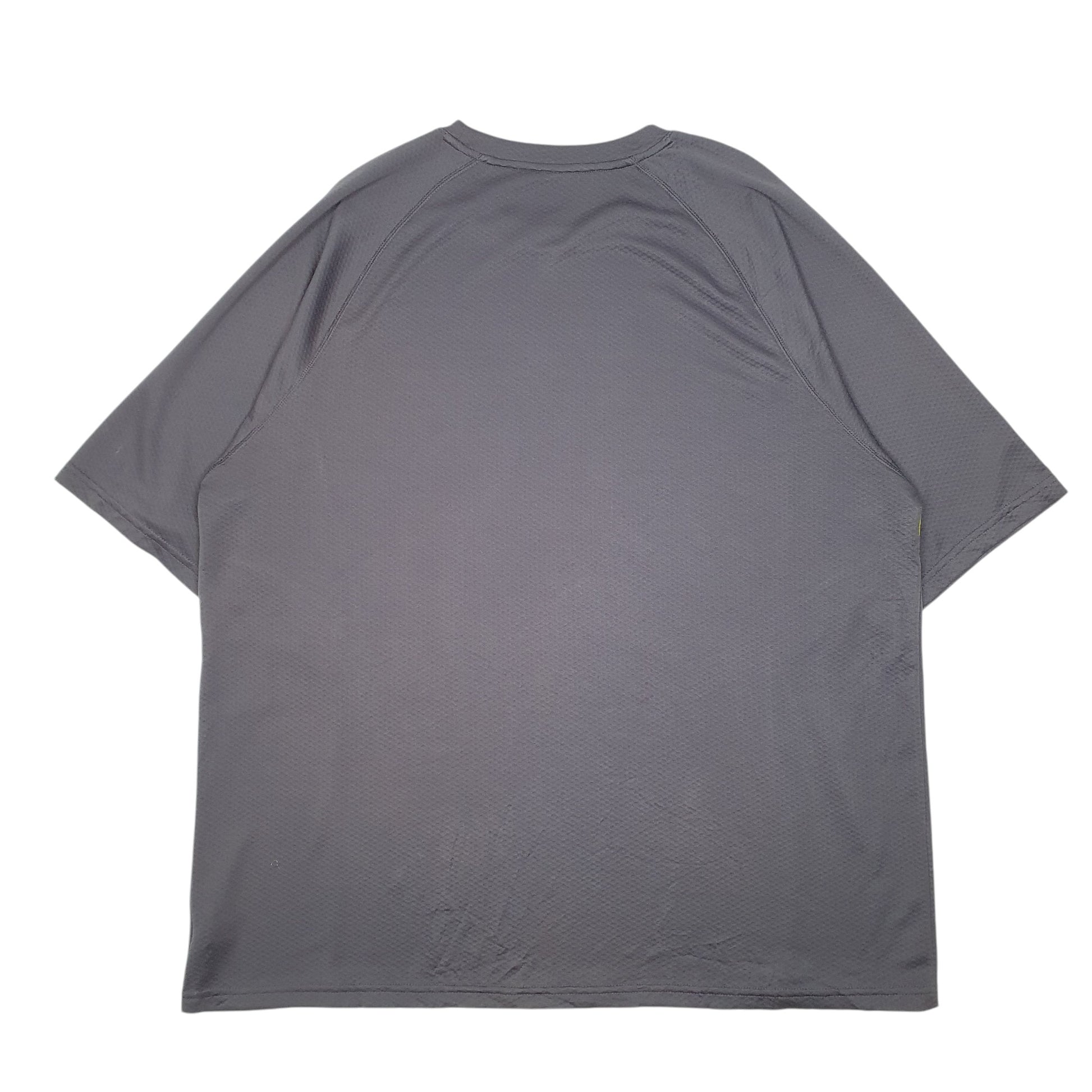 Mens Grey Reebok Active Workout Gym Short Sleeve T Shirt