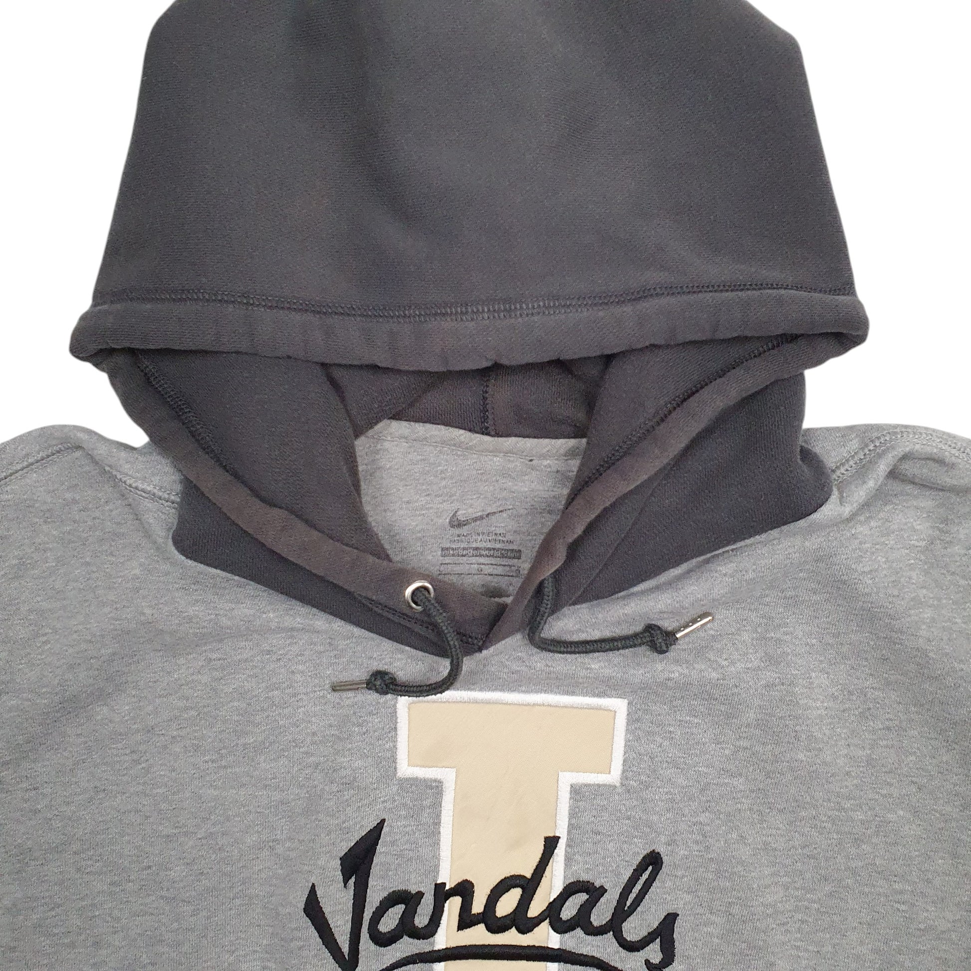 Mens Grey Nike Vandals Spellout Hoodie Jumper