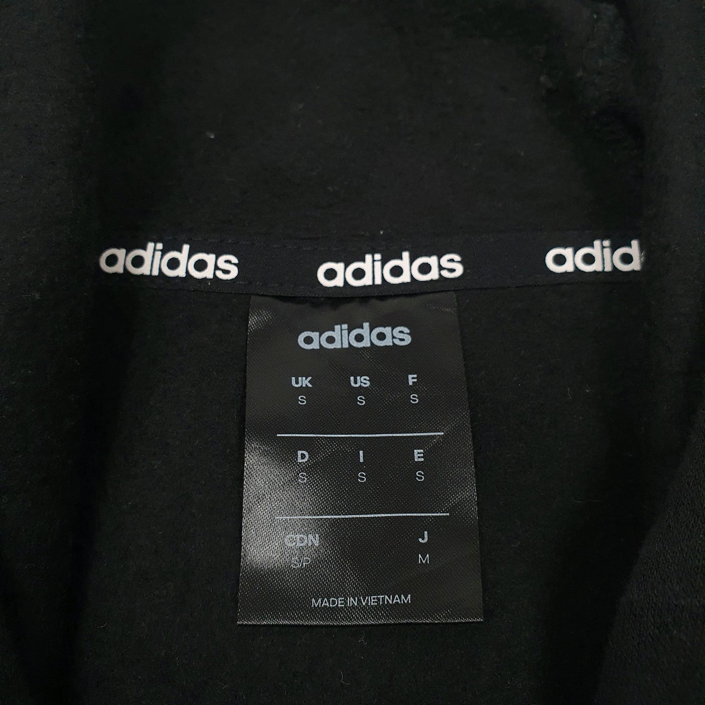 Mens Black Adidas  Hoodie Jumper