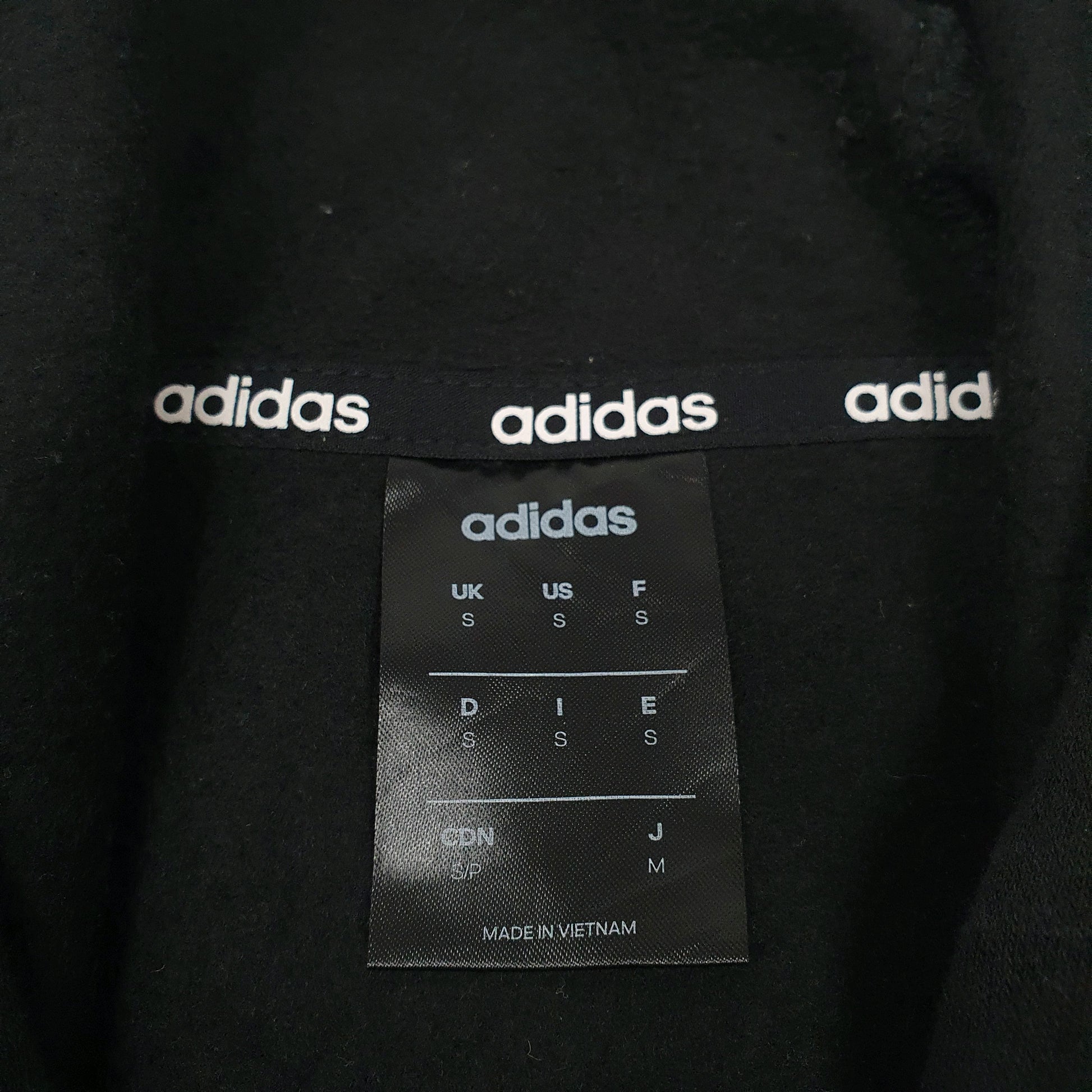Mens Black Adidas  Hoodie Jumper