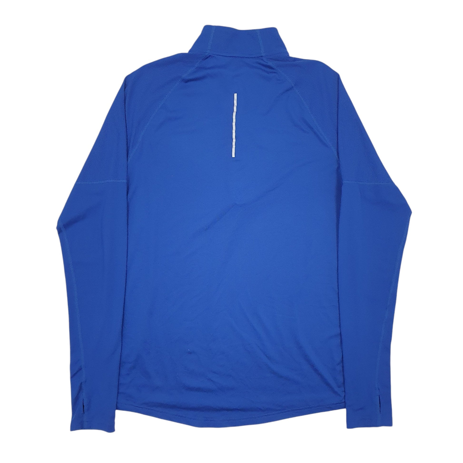 Mens Blue Nike Dri-Fit Active Wear Running Quarter Zip Jumper