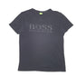 Mens Black Hugo Boss Spellout Short Sleeve T Shirt