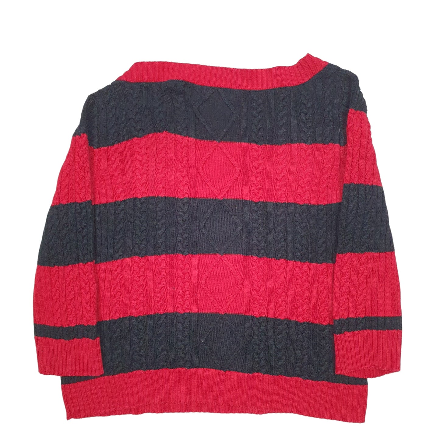 Womens Red Chaps Knit Crewneck Jumper