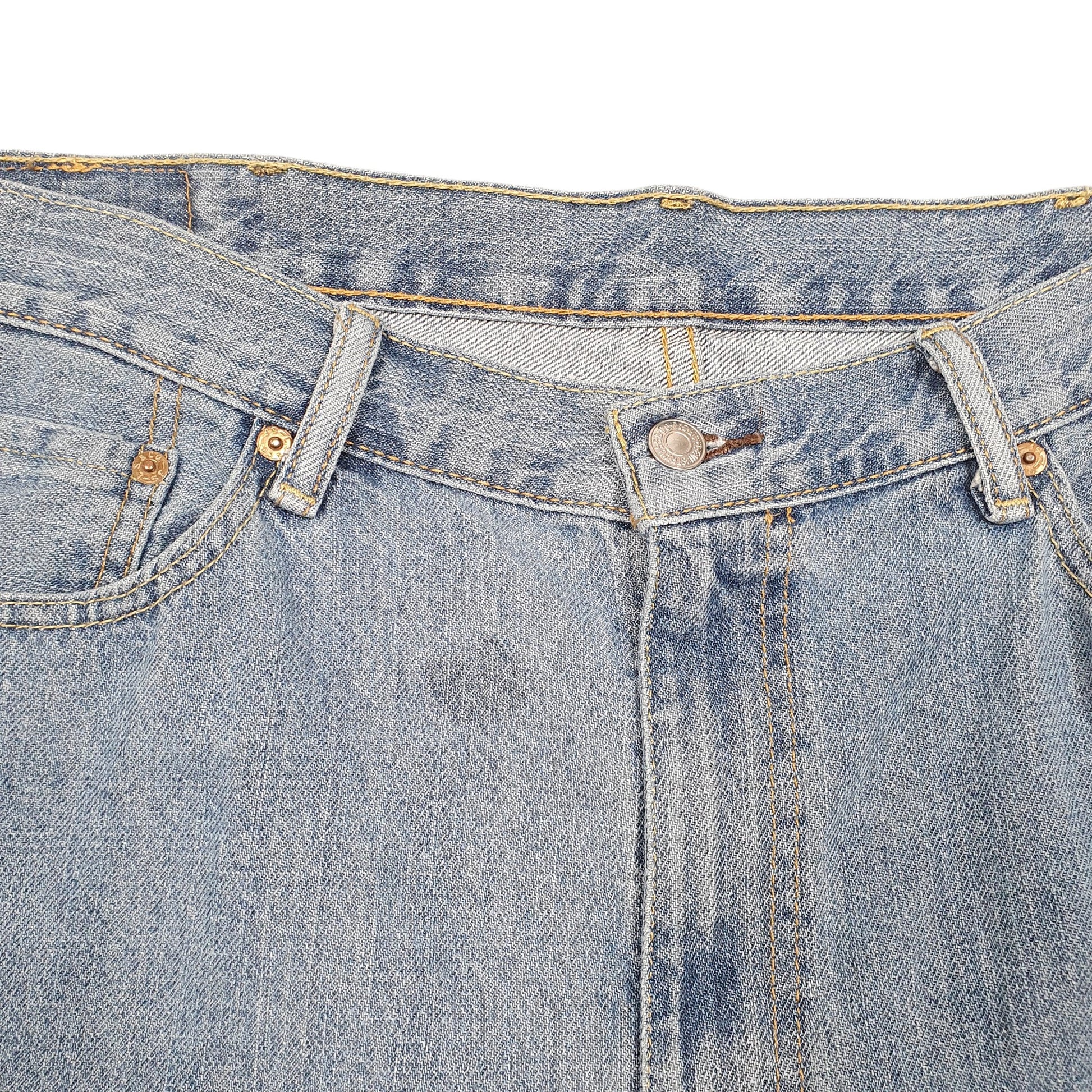 Mens Blue Levis Denim Jeans Jorts 505 Regular Denim Shorts