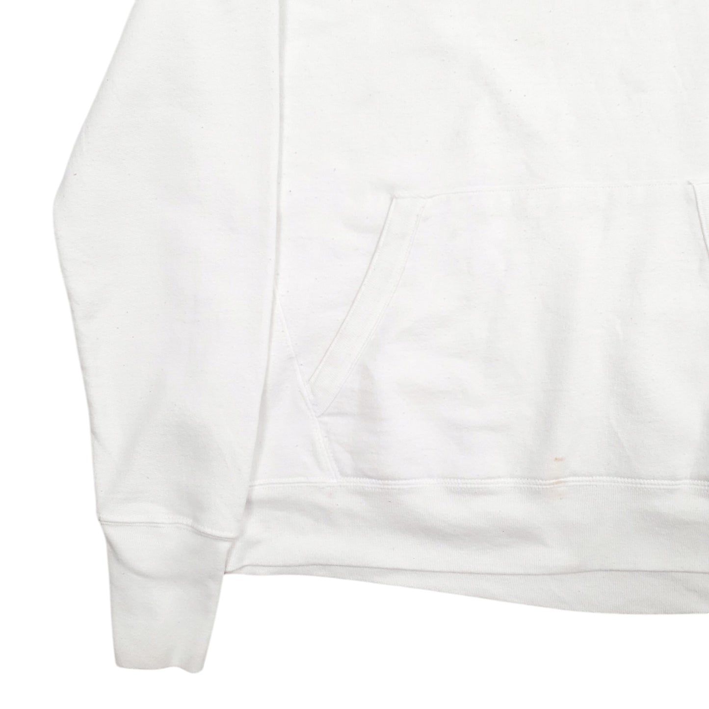 Womens White Champion Spellout Hoodie Jumper