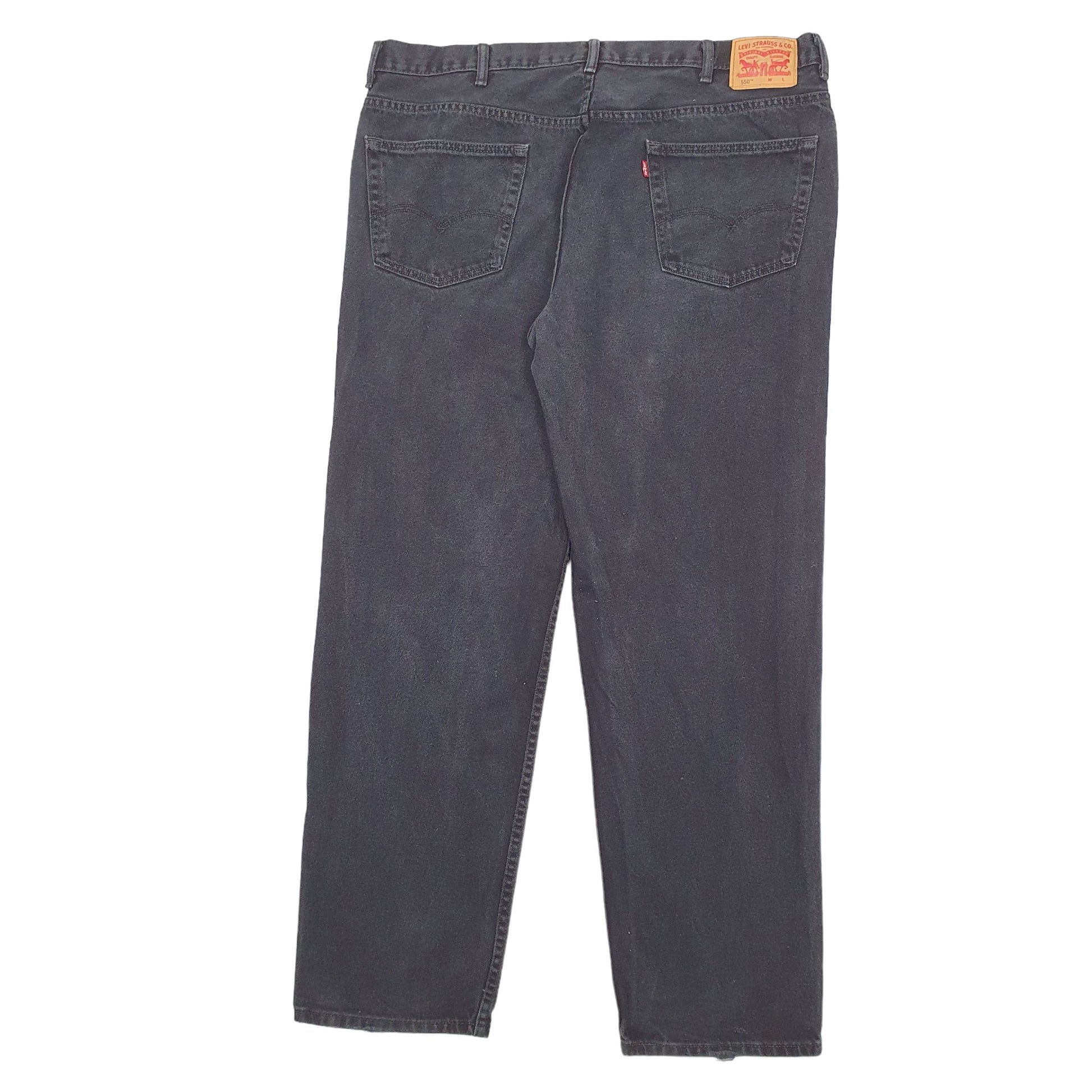 Mens Black Levis  550 JeansW44 L36