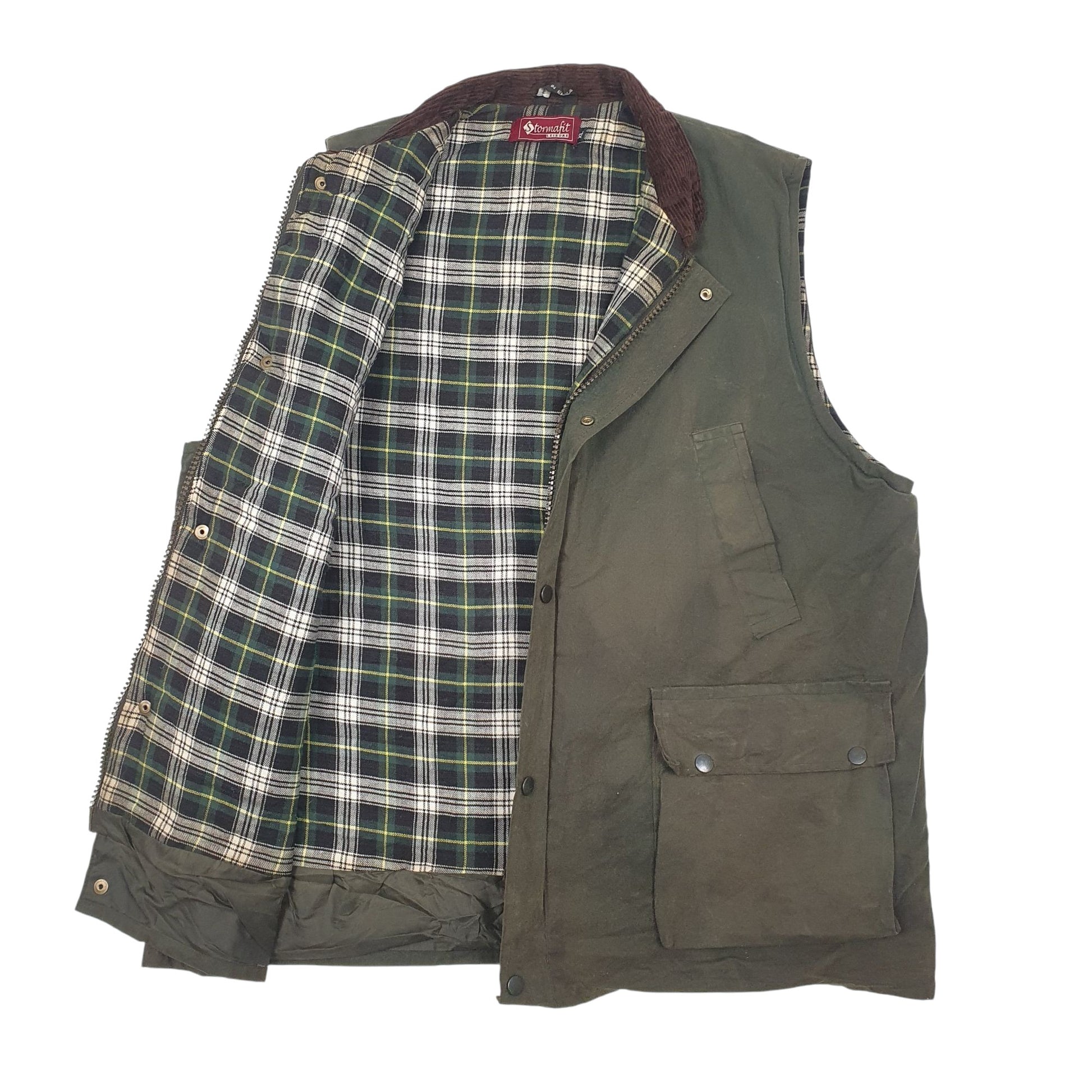 Mens Green Stormafit Leisure Gilet Full Zip Coat