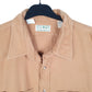 Mens Tan L.L.Bean Vintage Chamois Made In USA Overshirt Shacket Long Sleeve Shirt