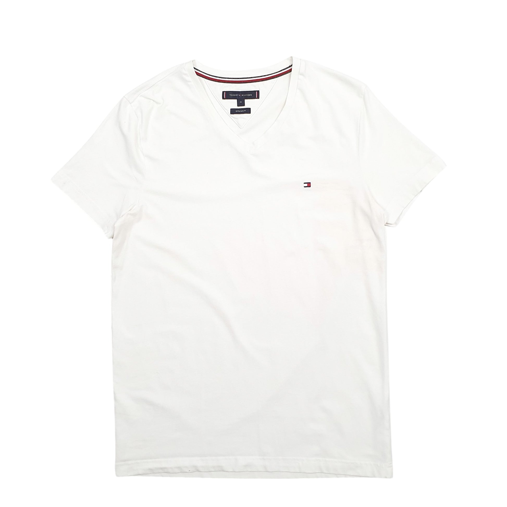 Mens White Tommy Hilfiger  Short Sleeve T Shirt