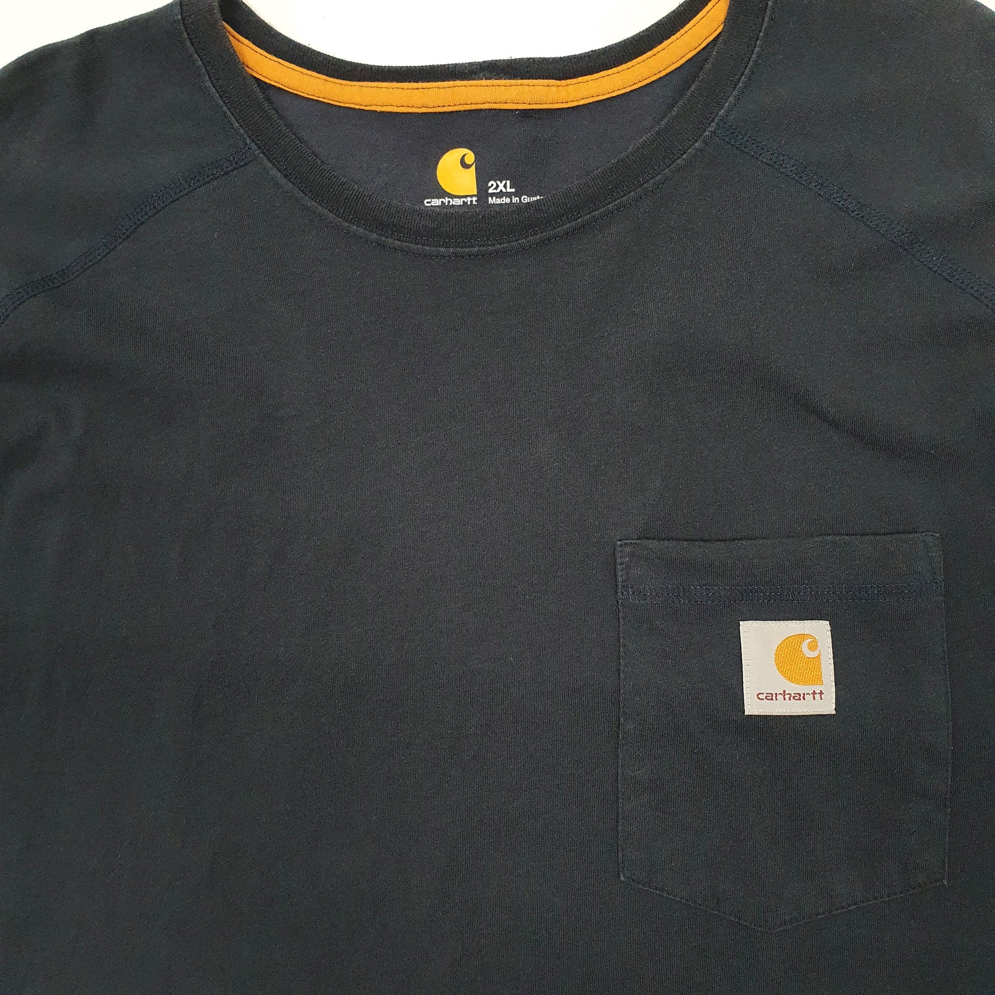 Mens Navy Carhartt Force Short Sleeve T Shirt