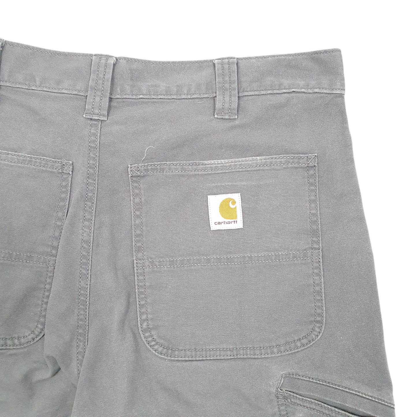 Mens Grey Carhartt Workwear Relaxed Carpenter Shorts