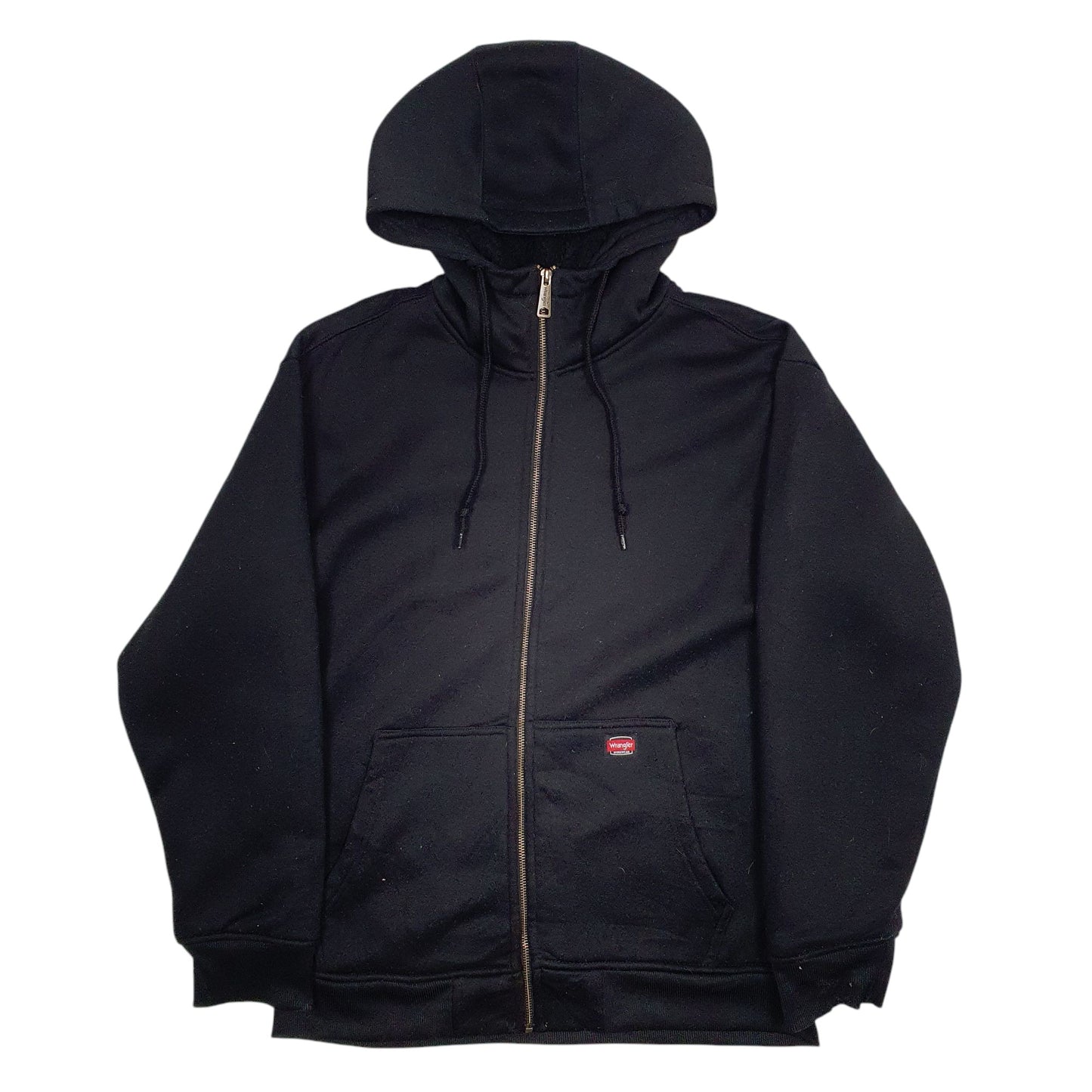 Mens Black Wrangler Workwear Full Zip Jumper