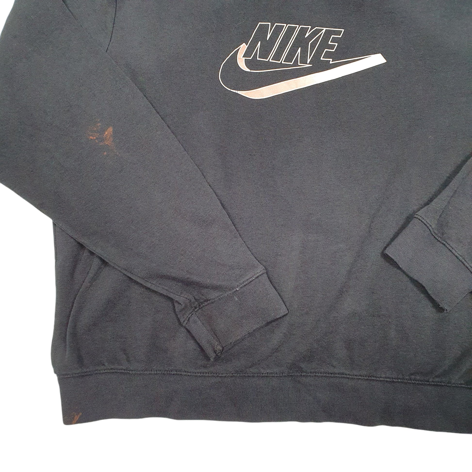 Womens Black Nike Spellout Swoosh Crewneck Jumper