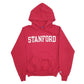 Womens Red Champion Stanford Spellout Hoodie Jumper