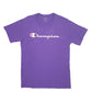 Mens Purple Champion  Short Sleeve T Shirt