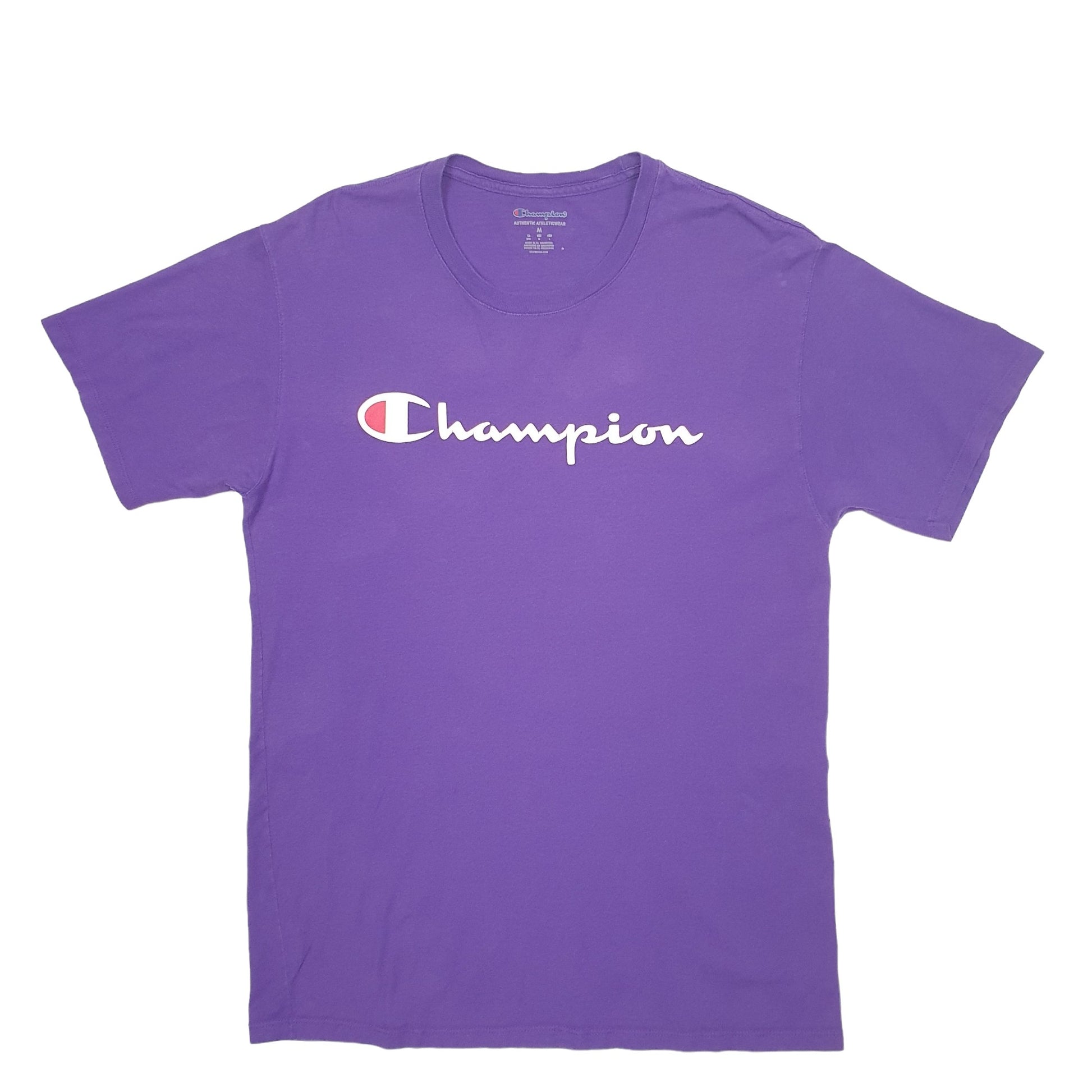 Mens Purple Champion  Short Sleeve T Shirt