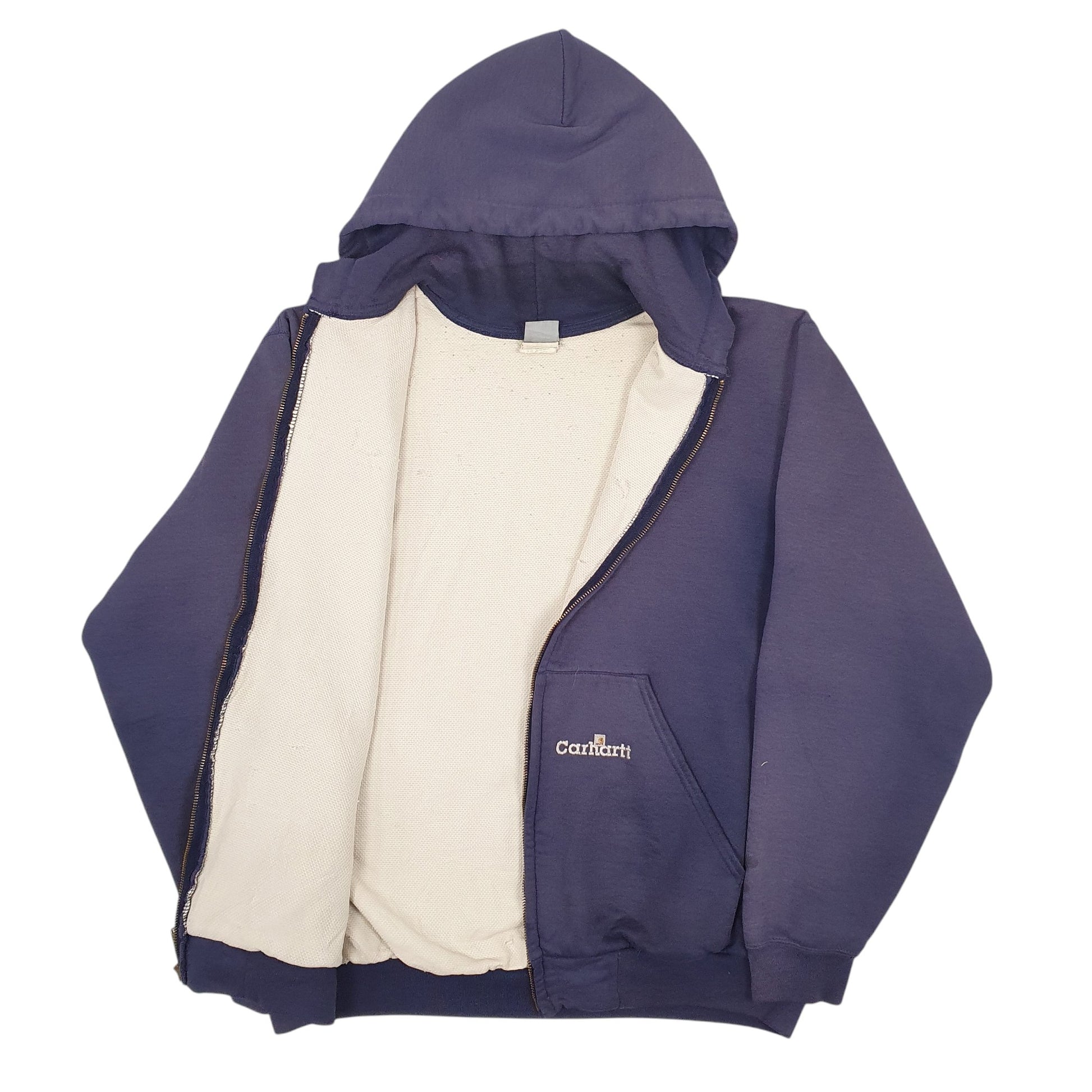 Mens Blue Carhartt Vintage Full Zip Jumper