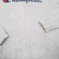 Mens Grey Champion Script Hoodie Jumper