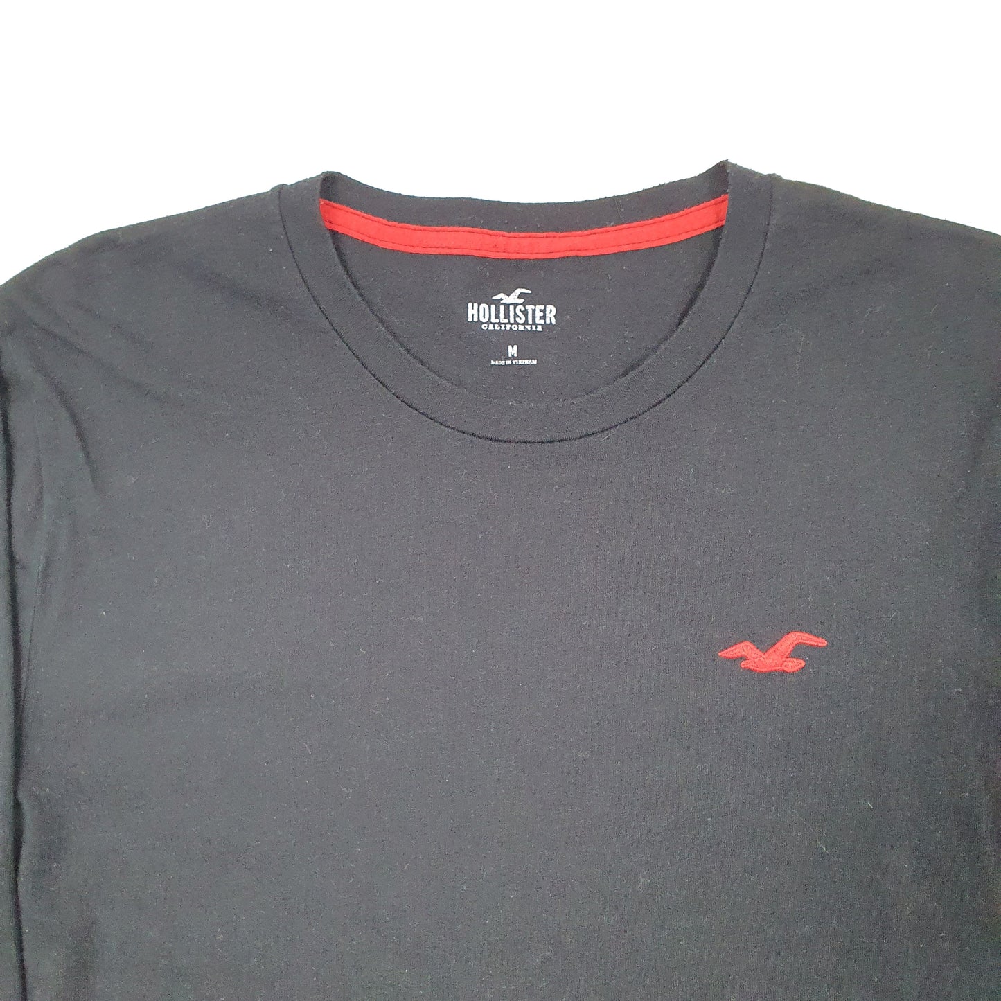 Mens Black Hollister  Long Sleeve T Shirt