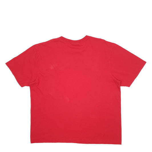 Mens Red Reebok  Short Sleeve T Shirt