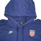 Mens Blue Nike USA Hoodie Jumper