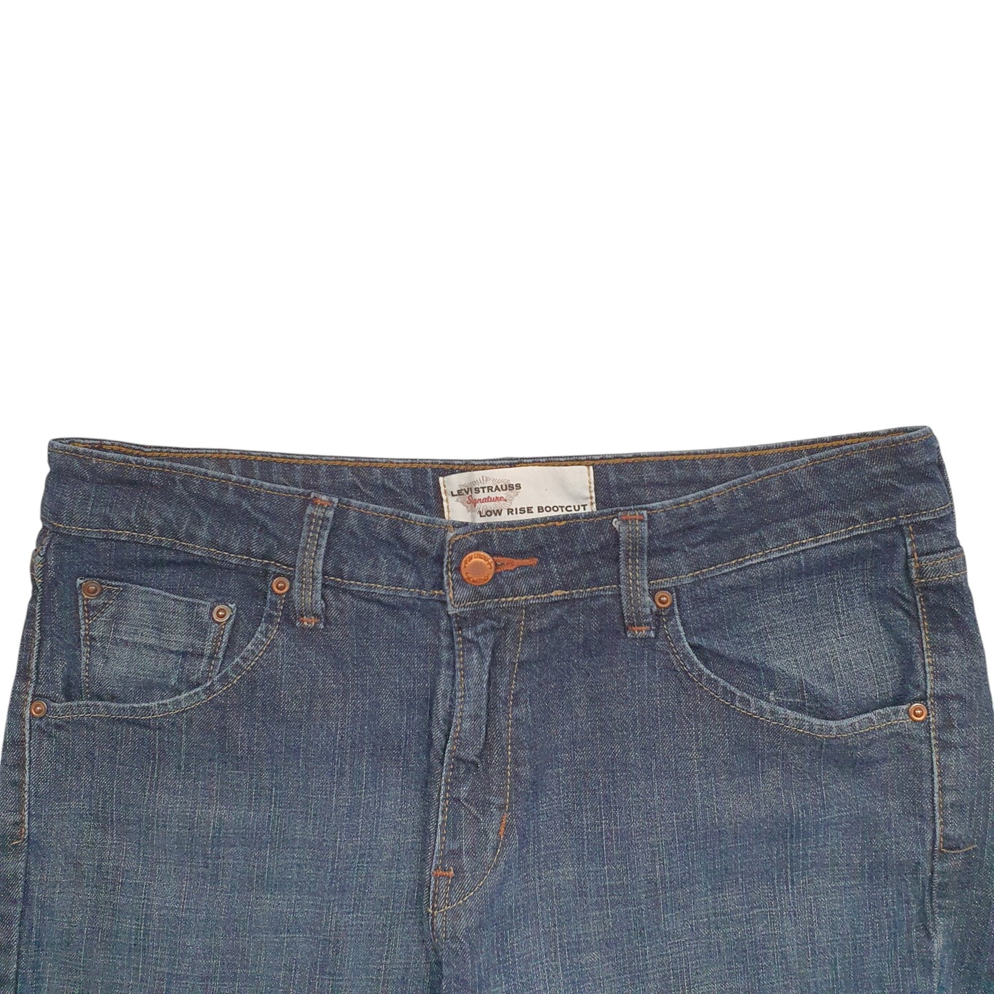 Womens Blue Levis Skull Denim Shorts