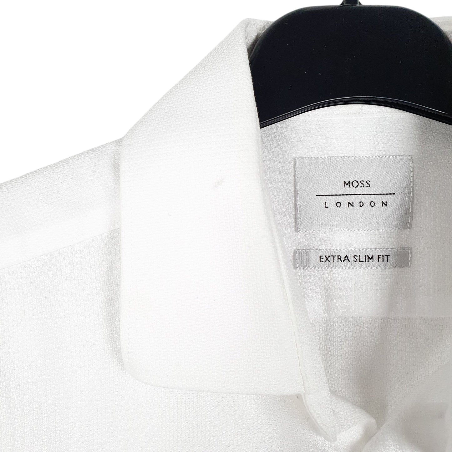 Mens White Moss Extra London Long Sleeve Shirt