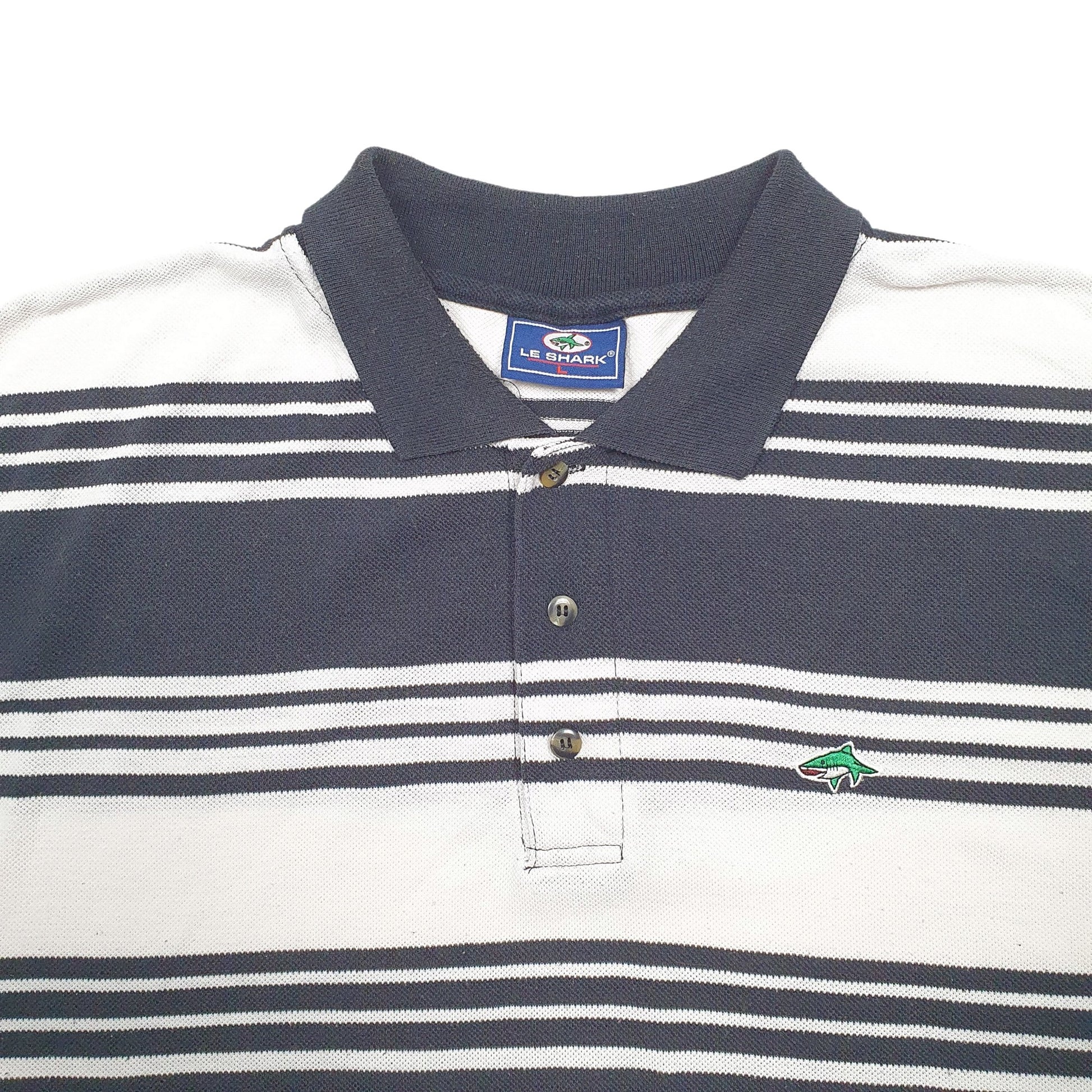 Mens White Le Shark  Short Sleeve Polo Shirt