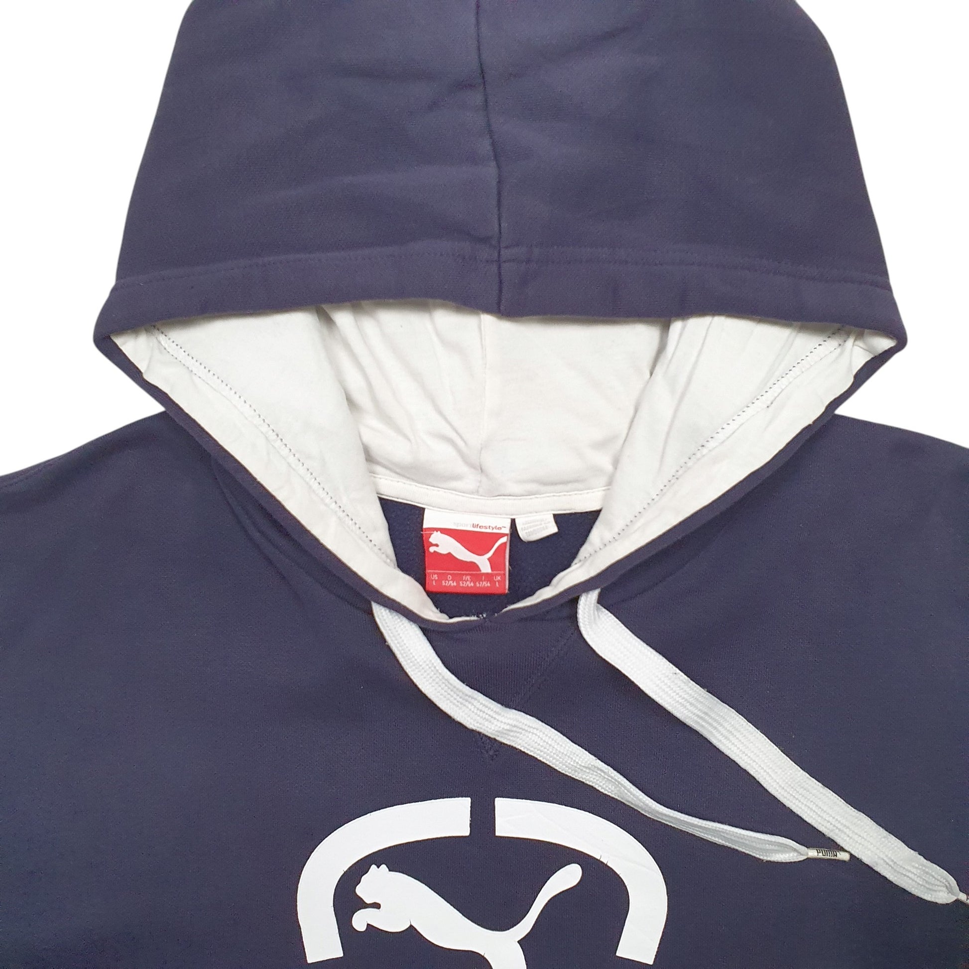 Mens Navy Puma  Hoodie Jumper