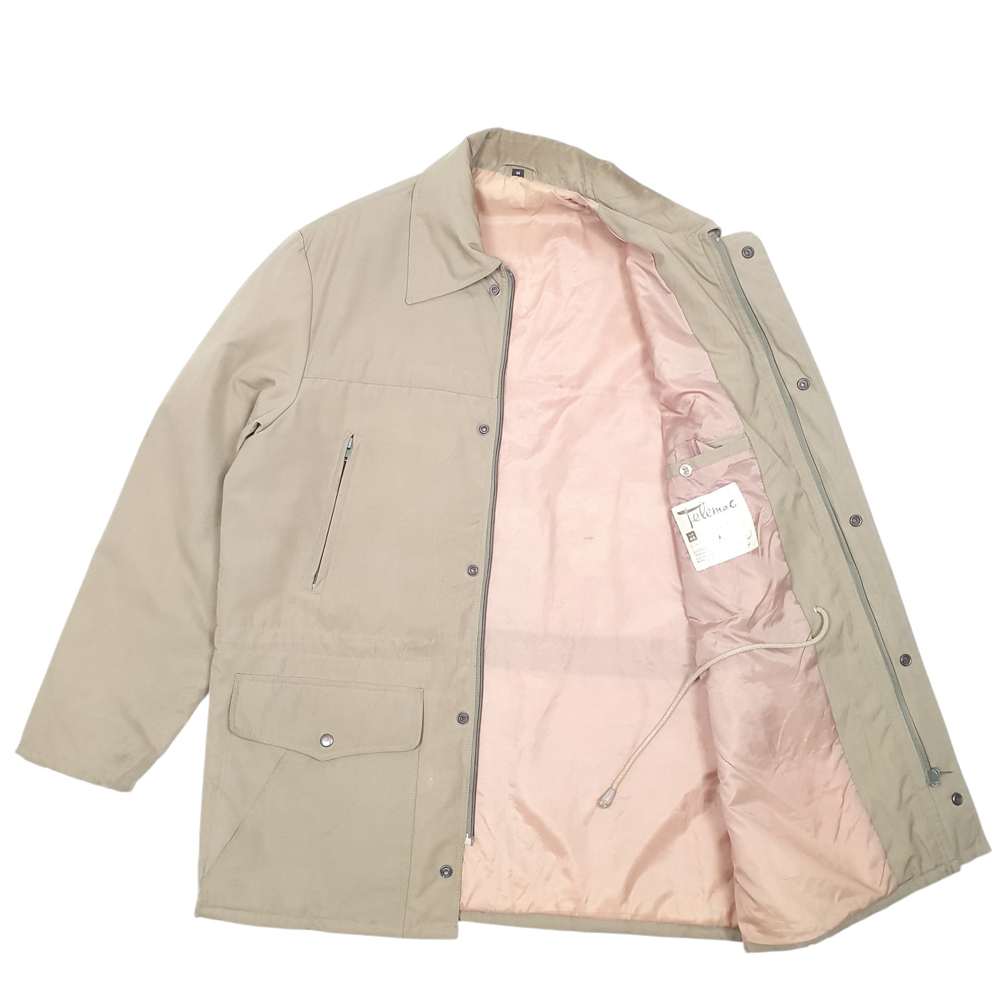 Mens Khaki Telemac Vintage  Coat