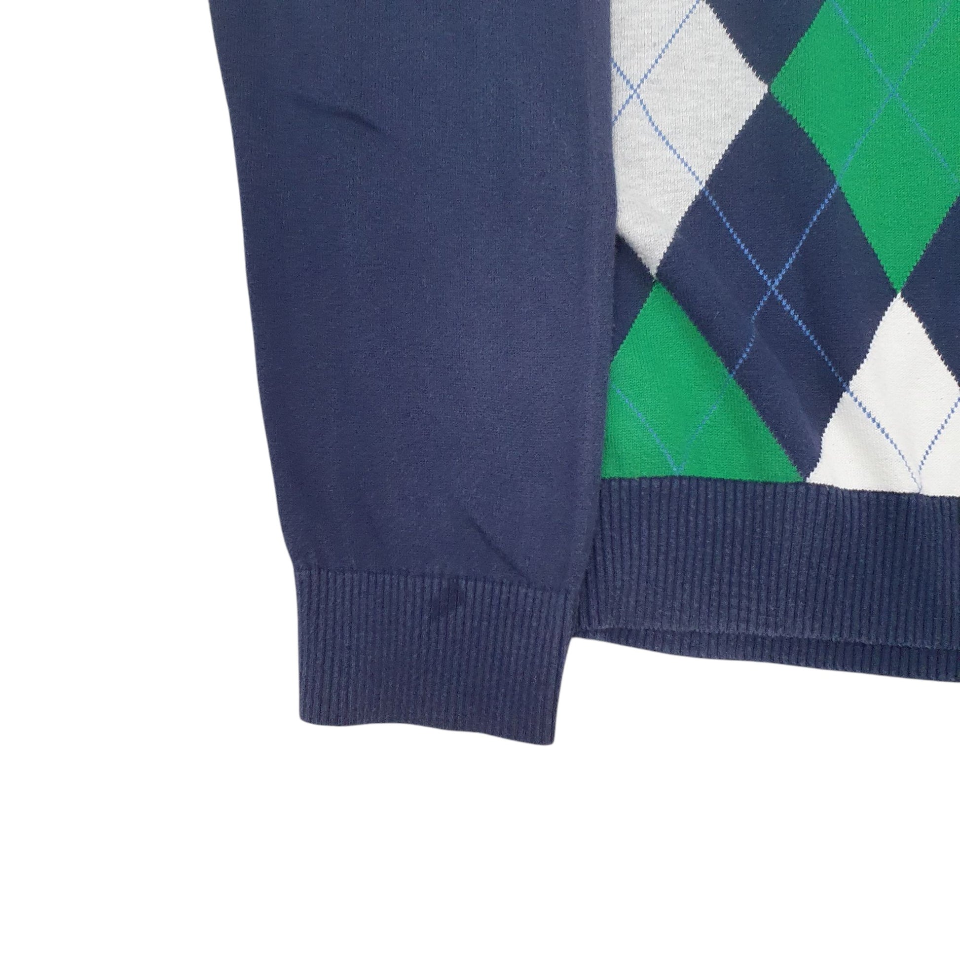 Mens Navy Tommy Hilfiger V Neck Crewneck Jumper